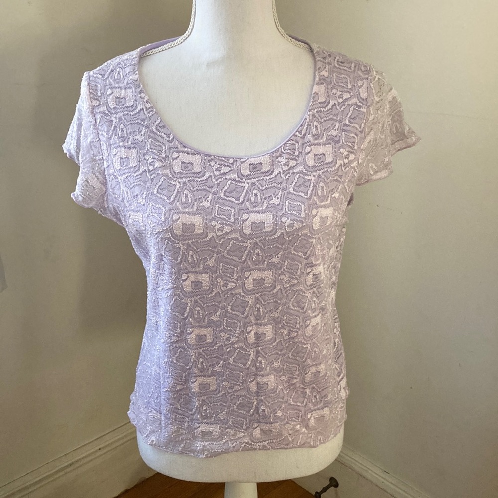 RAG Vintage Purple Lace T-Shirt